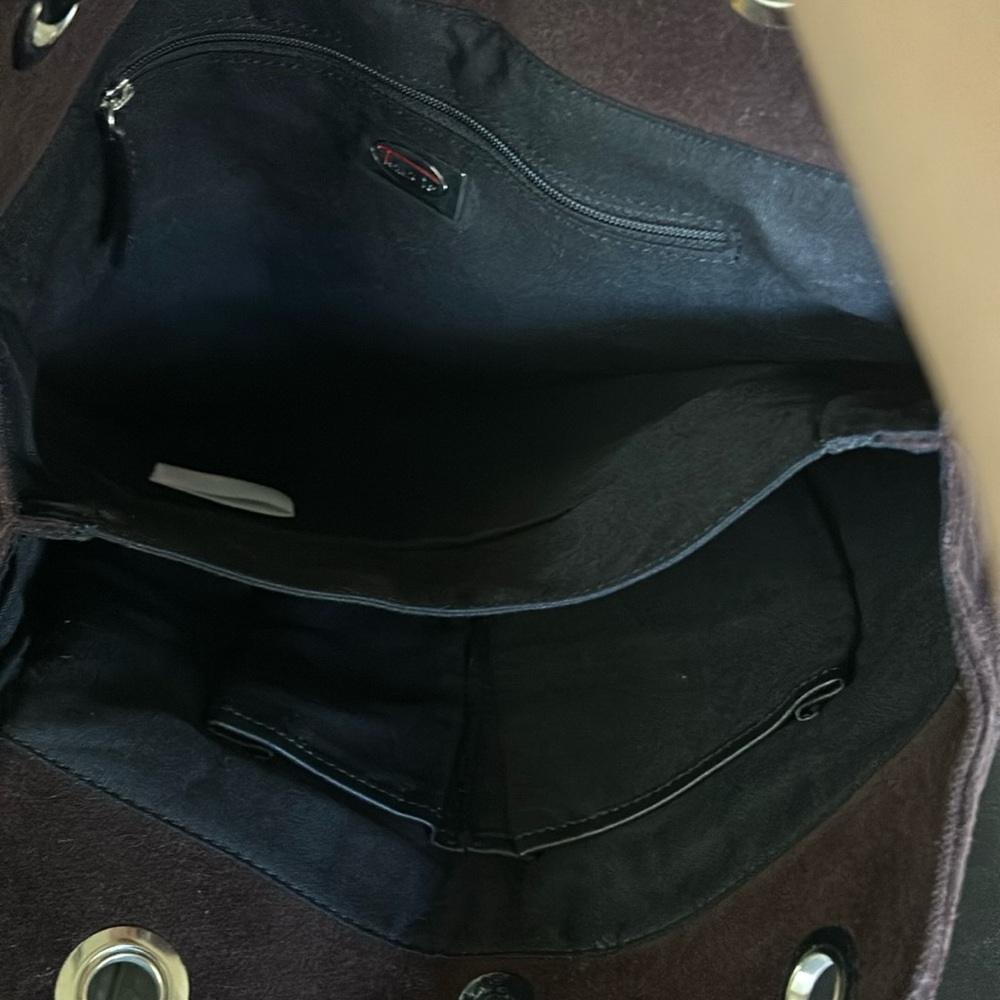 Talbots brown suede bag